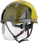 Industriekletterhelm gelb/rauch ABS, EN 397 EN 50365 EN 12492 EVO VISTAshield Dualswitch