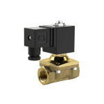 2/2-weg magneetventiel NO G 3/4"-20 PN 0-12 NBR positief aangedreven 230V AC, messing