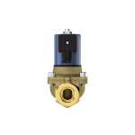 2/2-weg magneetventiel NC G 1"-25 PN 0-12 NBR positief aangedreven 24V DC, messing