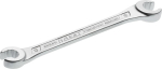Double ring spanner open SW 13x15 mm L=182 mm chrome-plated Hazet 612-13X15