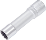 Dopsleutel dubbele zeskant 1/2" SW 14 mm L=85 mm verchroomd Hazet 900TZ-14