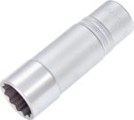 Dopsleutel dubbele zeskant 1/2" SW 21 mm L=85 mm verchroomd Hazet 900TZ-21