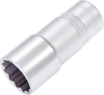 Dopsleutel dubbele zeskant 1/2" SW 27 mm L=85 mm verchroomd Hazet 900TZ-27