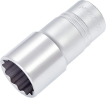 Dopsleutel dubbele zeskant 1/2" SW 30 mm L=85 mm verchroomd Hazet 900TZ-30