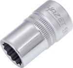 Dopsleutel dubbele zeskant 1/2" SW 14 mm L=38 mm verchroomd Hazet 900Z-14