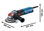 Angle grinder with X-LOCK GWX 14-125 S Bosch 0.601.7D2.100