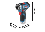 Cordless drill driver GSR 12V-15 FC Bosch 0.601.9F6.006