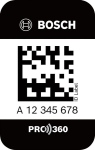 Service Box ID Label small 50 Bosch 1.600.A02.C1K