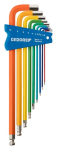 Hex key L-wrench set 9-piece colourful Gedore H 42 CKEL-09
