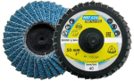Abrasive mop disc K40 75 mm, curved Quick Roll Connect MST 624 Supra Klingspor