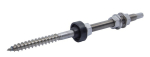 Bevestigingsbouten SW 7 gemonteerd A2 M 10x200 mm met DIN 6923 + EPDM