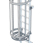 Swivelling access guard Operation via foot pedal Zarges