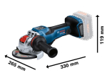 Snoerloze haakse slijper GWX 18V-15 PSC solo, C Bosch 0.601.9H6.G00