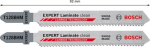 Decoupeerzaagblad voor laminaat T128BHM, 2 stuks Bosch 2.608.901.707