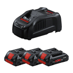 Akku Starterset ProCORE 3x18V 4.0Ah 1 Ladegerät GAL 1880 CV im Karton Bosch 0.615.990.N2G