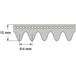 geribde riem 15 PM 9931 (3910 M) ConCar PolyRib