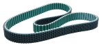 PU timing belt, endless welded 32 T10/1320 mm, V PAZ coated Kevlar tension cord, supergrip green