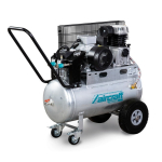 Zuigercompressor, mobiel 3 kW, 400 V, 400 l/min, 10 bar Vliegtuig Airprofi 503/50 P