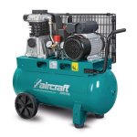 Zuigercompressor, mobiel 1,5 kW, 230 V, 180 l/min, 10 bar Vliegtuig Airstar 321/50 E