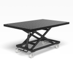 Mobile lift table 500 kg incl. Basic table top 1500x1000x50 Siegmund System 16, HT161035.P