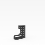 Anschlag und Spannwinkel 300 GK links - nitriert Siegmund System 22, 220124.N