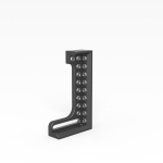 Anschlag und Spannwinkel 500 GK links - nitriert Siegmund System 28, 280130.N