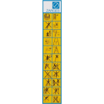 Information sign according to UVV for ladders and steps Zarges 829855