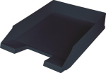 Letterbak met grijpzone & titelblok voor DIN A4-C4 zwart plastic HxBxD 67x254x347 mm, Helit