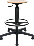 Drehhocker mit Gleiter Sitzhöhenverstellung 540-800 mm Buche