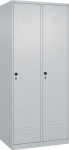 Kledingkast, 2 compartimenten HxBxD 1850x800x500 mm lichtgrijs, RAL 7035