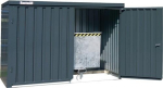 Galvanised material container mounted, exterior wall painting WxDxH 2100x2150x2150 mm