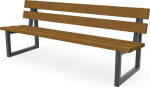 Parkbank LxBxH 2000x670x770 mm Fichte 60 kg, Bohlenstärke 40 x 120 mm