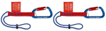 Adapterlus met materiaal karabijnhaak, 2 stuks Knipex 00 50 06 T BK