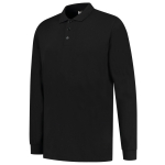 Poloshirt jersey lange mouw Maat L, zwart, MG200 Tricorp Casual