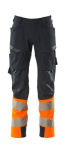 Trousers with thigh pockets Size 62 L82 Black / Hi-vis Orange MG205 Mascot Accelerate Safe 19379