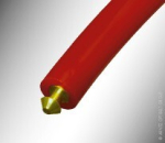 Hohlrundriemen Kunststoff 9,5 mm rot glatt 75° Shore A Optibelt HRR