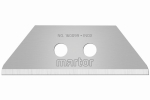 Trapezoidal blade 160099 stainless 55.5x19x0.63 mm, rounded tips Martor 160099.70. Pack = 10 pcs.