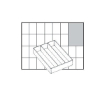 Einsatz BxTxH 79x109x24 mm Raaco Einsatz A73