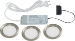 Set inbouwarmaturen Roestvaststaal-look Neutraal wit 12 V 4 W L&S Spaan 58