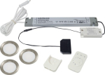 Set inbouwarmaturen Roestvrijstalen look 12 V 4 W L&S Spaan 58 emotie