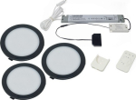 Set inbouwarmaturen zwart 12 V DC 3,6 W L&S Maanlicht emotie