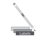 Label set 16pcs WxH 125x10 mm Raaco f.Art.No.871617