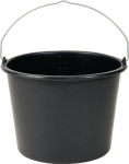 Bouwemmer 12 liter, zwarte knophandgreep Gripline-D