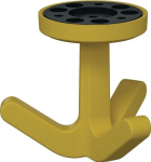 Dreifachhaken H=69 mm Ø 51 mm 18 senfgelb, Hewi Serie 477