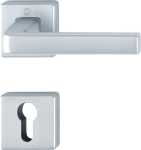 Escutcheon set angular PZ, aluminium F1 Hoppe Dublin 1124 / 843KV/843KVS