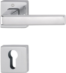Escutcheon set angular PZ, aluminium F249 Hoppe Dublin 1124 / 843KV/843KVS