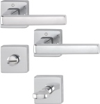Escutcheon set angular SK/OL, aluminium F249 Hoppe Dublin 1124 / 843KV/843KVS