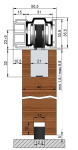 Schuifsysteem 80 kg 2500 mm EV1 geanodiseerd Helm 73 Avantgarde