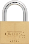 Cilinder hangslot B=60 mm, messing gelijksluitend Abus 75/60 gl.-7561