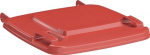 Deksel voor grote afvalcontainers 120 l, rood Sulo